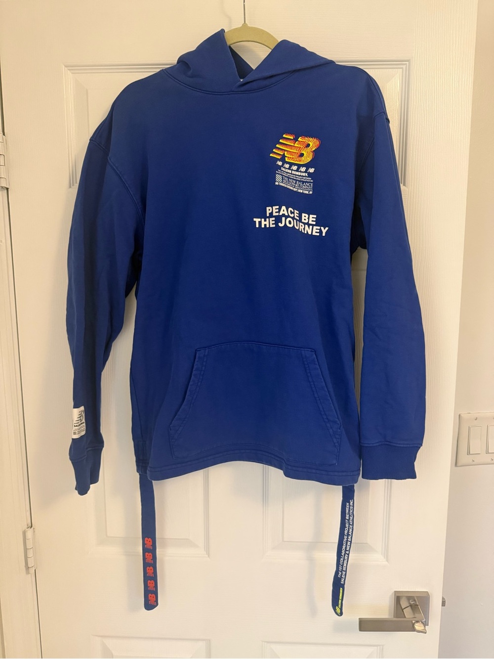 Men's Salehe Bembury x New Balance "Peace Be The Journey" Blue Hoodie